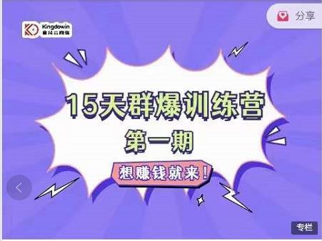 金抖云Peter《15天群爆训练营》，破解抖音玄学，群爆心法，起号方式-创想网
