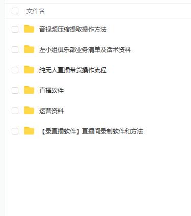 左小姐-直播带货俱乐部十三行、无人直播，全套教程附：工具、文档、话术资料-创想网