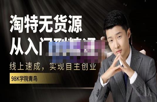 98k学院的淘特无货源线上速成课，从入门到精通，让你最小投入，最高回报-创想网