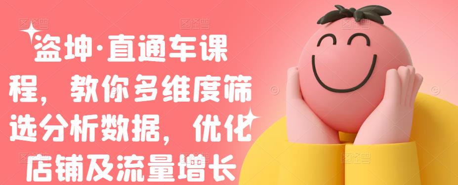 盗坤·直通车课程，教你多维度筛选分析数据，优化店铺及流量增长-创想网
