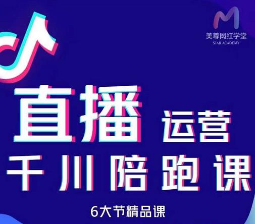 美尊-抖音直播运营千川系统课：直播​运营规划、起号、主播培养、千川投放等-创想网