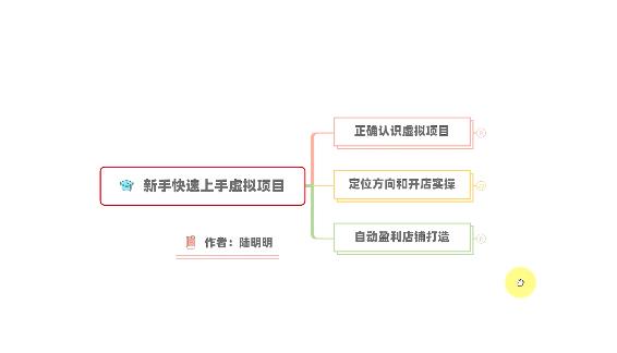 新手如何操作虚拟项目？从0打造月入上万店铺技术【视频课程】-创想网