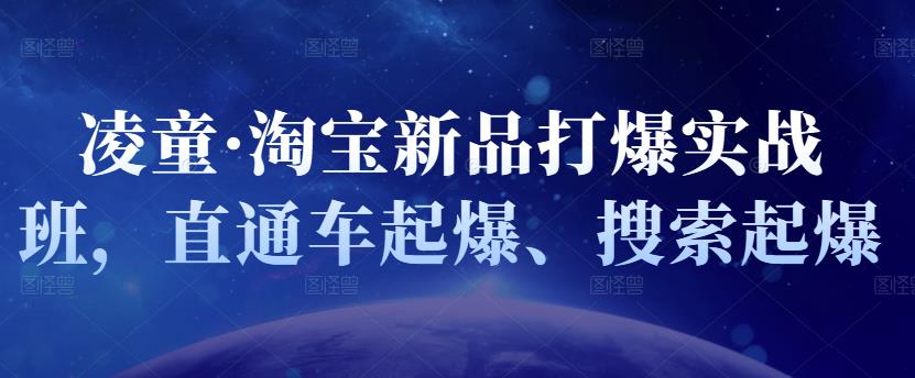 凌童·淘宝新品打爆实战班，直通车起爆、搜索起爆-创想网