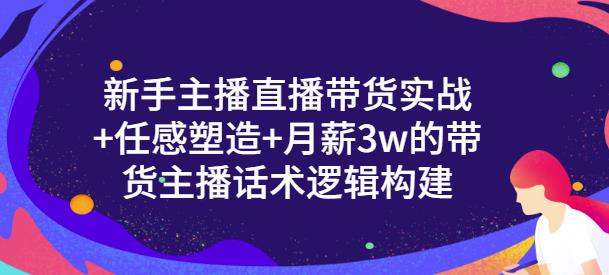 新手主播直播带货实战 信任感塑造 月薪3w的带货主播话术逻辑构建-创想网