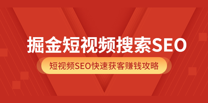 掘金短视频搜索SEO，短视频SEO快速获客赚钱攻略（价值980）-创想网