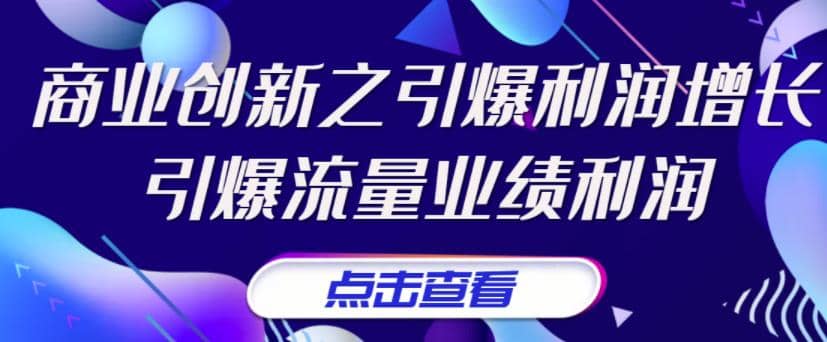 《商业创新之引爆利润增长》引爆流量业绩利润-创想网