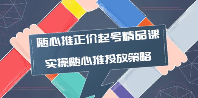 随心推正价起号精品课，实操随心推投放策略（5节课-价值298）-创想网