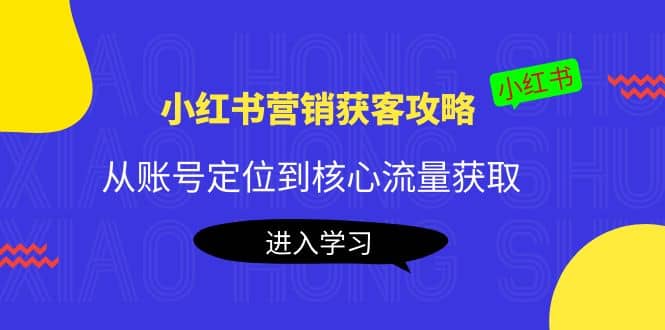 小红书营销获客攻略：从账号定位到核心流量获取，爆款笔记打造-创想网