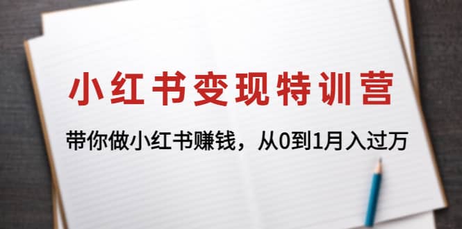 小红书变现特训营：带你做小红书项目-创想网