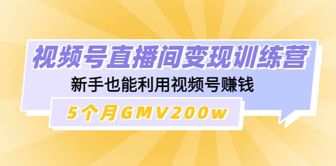 视频号直播间变现训练营-创想网