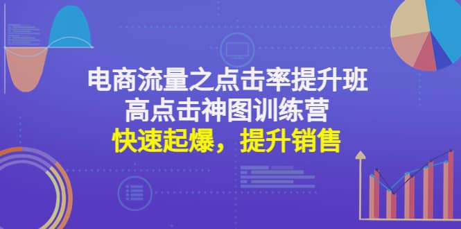电商流量之点击率提升班 高点击神图训练营：快速起爆，提升销售-创想网