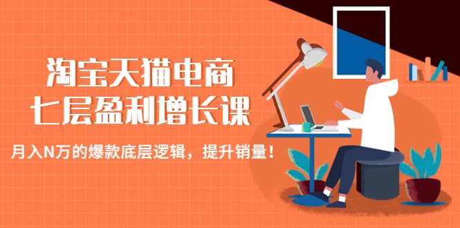 淘宝天猫电商七层盈利增长课：月入N万的爆款底层逻辑，提升销量-创想网