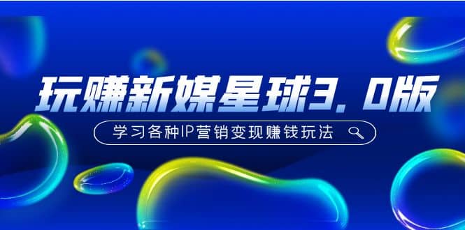 《玩赚新媒星球3.0版》学习各种IP营销变现玩法（价值498）-创想网