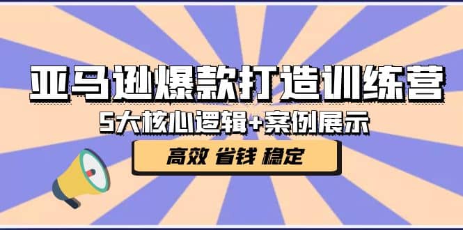 亚马逊爆款打造训练营：5大核心逻辑 案例展示 打造爆款链接 高效 省钱 稳定-创想网
