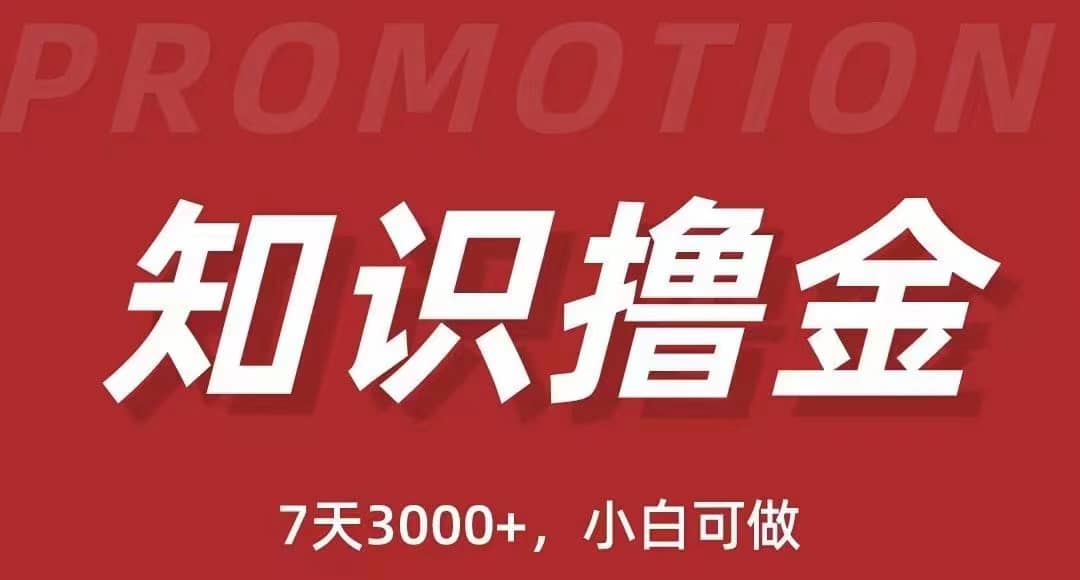 抖音知识撸金项目：执行力强当天见收益(教程 资料)-创想网