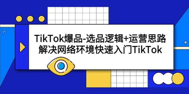 TikTok爆品-选品逻辑 运营思路：解决网络环境快速入门TikTok-创想网
