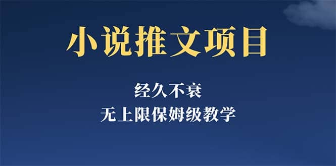 经久不衰的小说推文项目，单号月5-8k，保姆级教程，纯小白都能操作-创想网