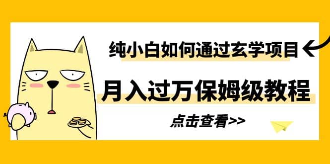 纯小白如何通过玄学项目月入过万保姆级教程-创想网
