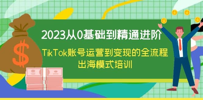2023从0基础到精通进阶，TikTok账号运营到变现的全流程出海模式培训-创想网