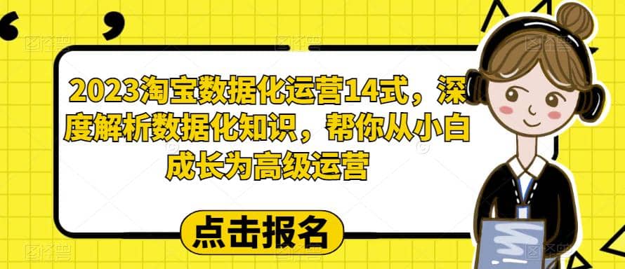 2023淘宝数据化-运营 14式，深度解析数据化知识，帮你从小白成长为高级运营-创想网