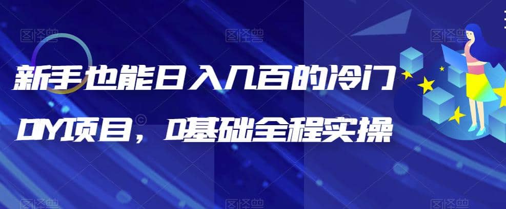 新手也能日入几百的冷门DIY项目，0基础全程实操【揭秘】-创想网