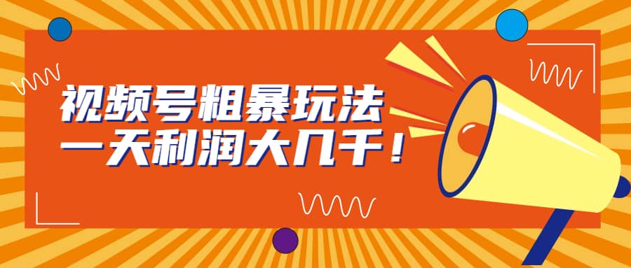 视频号粗暴玩法，一天利润大几千-创想网