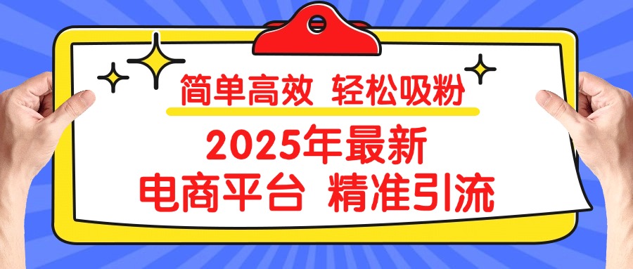 2025年最新电商平台精准引流 简单高效 轻松吸粉-创想网