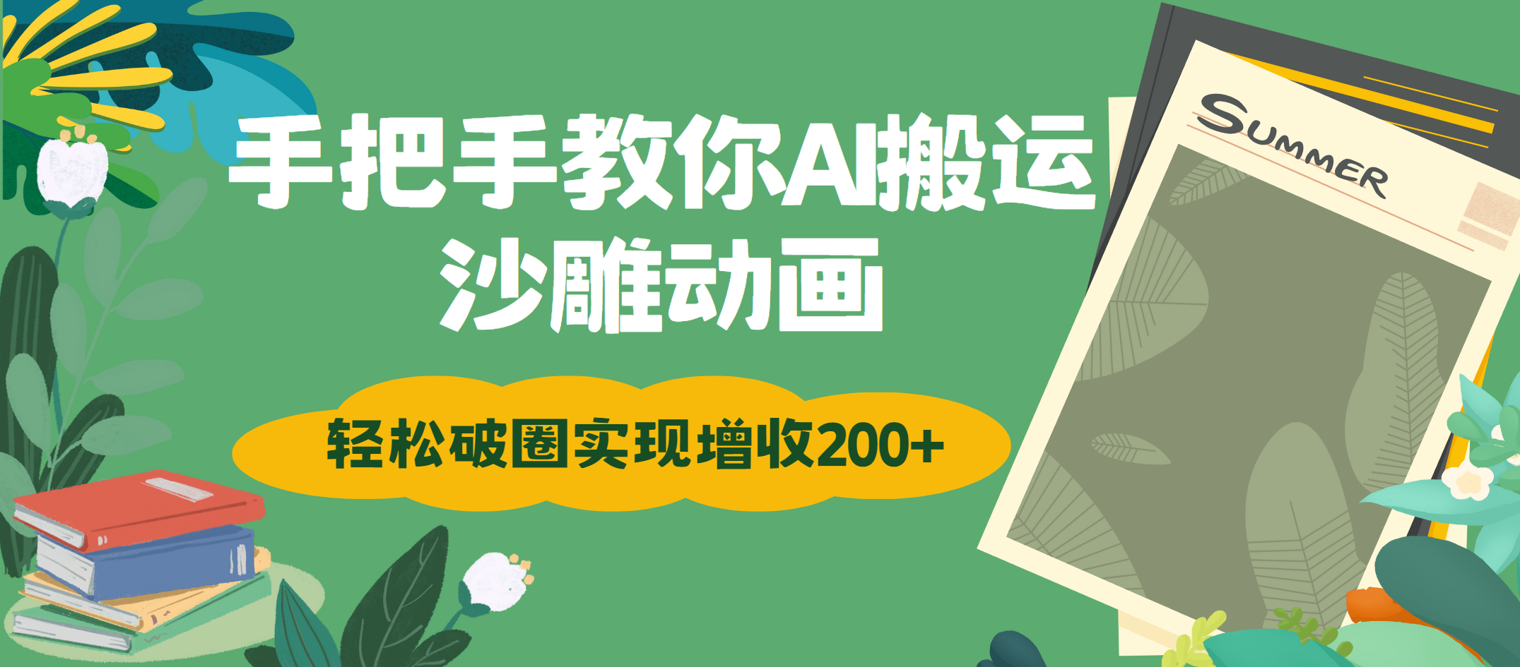 手把手教你用AI搬运沙雕动画轻松破圈实现增收200+-创想网