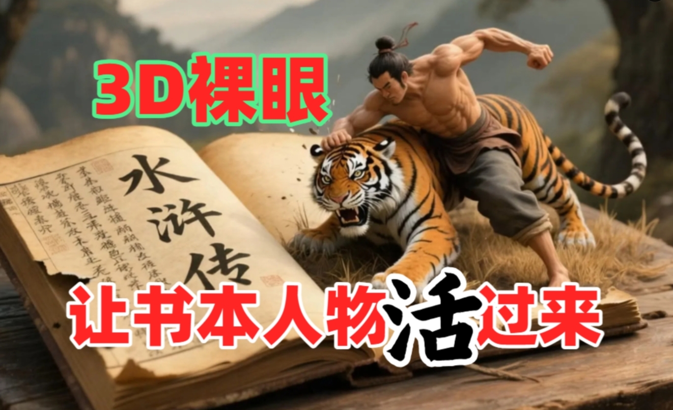 书本人物裸眼3D视频，一条视频收益过千，保姆级教程-创想网