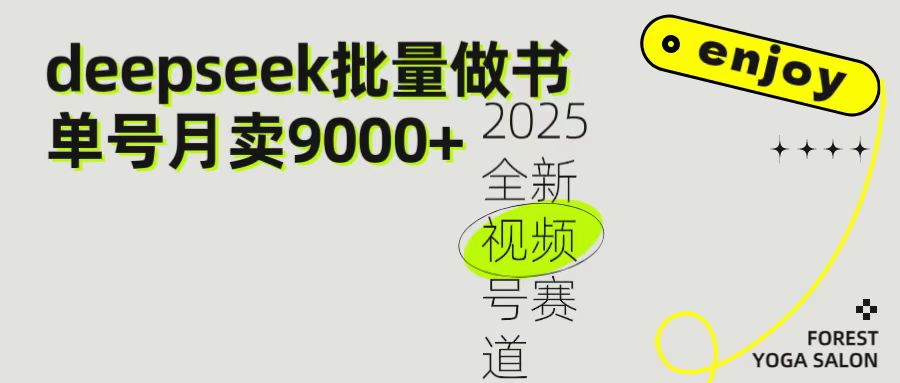 2025最新视频号项目 如何用Deepseek快速批量制作书单号 日入1000＋-创想网