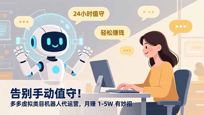告别手动值守！多多虚拟类目机器人代运营，月赚 1-5W 有妙招-创想网