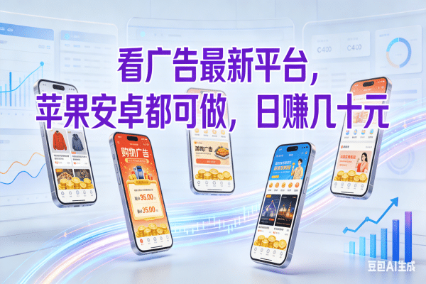 看广告最新平台，苹果安卓都可做，日赚几十元-创想网