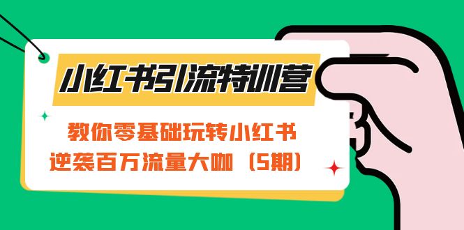小红书引流特训营-第5期：教你零基础玩转小红书，逆袭百万流量大咖-创想网