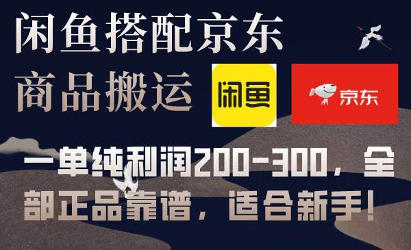 闲鱼搭配京东备份库搬运，一单纯利润200-300，全部正品靠谱，适合新手！-创想网