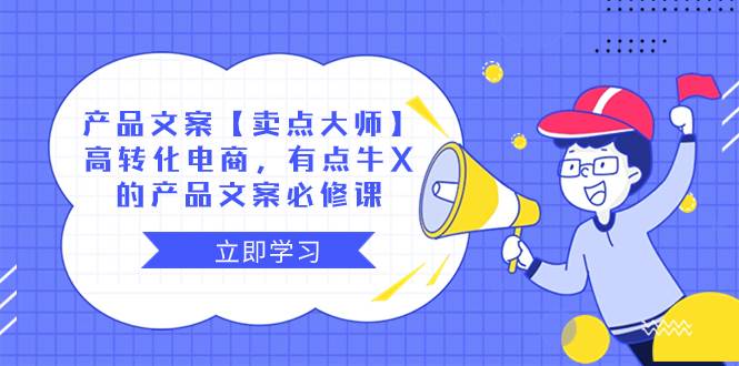 产品文案【卖点大师】高转化电商，有点牛X的 产品文案必修课-创想网