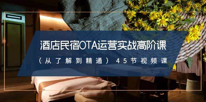 酒店民宿-OTA运营实战高阶课（从了解到精通）45节视频课-创想网
