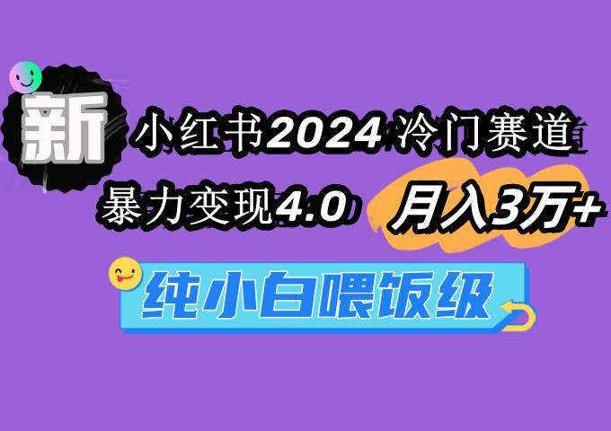 小红书2024冷门赛道 月入3万+ 暴力变现4.0 纯小白喂饭级-创想网