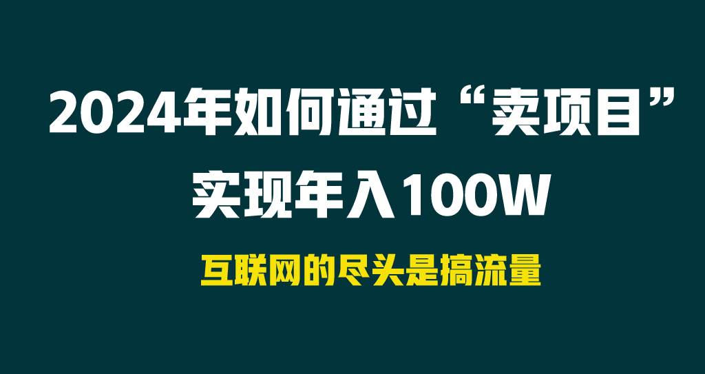 2024年如何通过“卖项目”实现年入100W-创想网