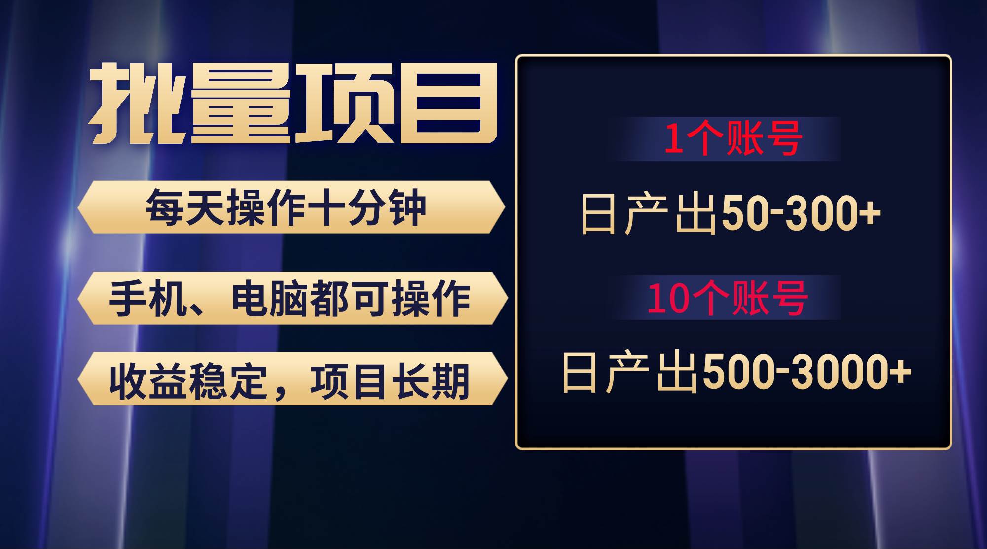 红利项目稳定月入过万，无脑操作好上手，轻松日入300+-创想网