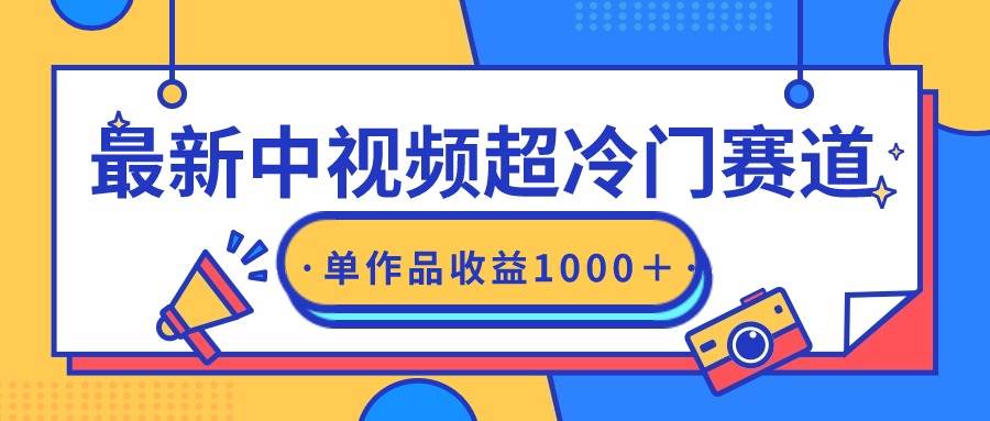 最新中视频超冷门赛道，轻松过原创，单条视频收益1000＋-创想网
