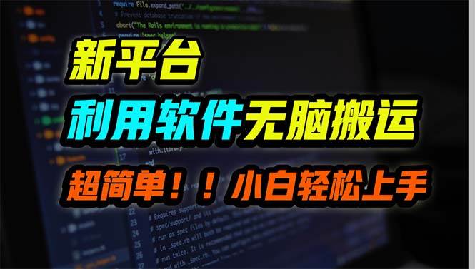 新平台用软件无脑搬运，月赚10000+，小白也能轻松上手-创想网