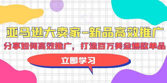 亚马逊 大卖家-新品高效推广，分享如何高效推广，打造百万美金爆款单品-创想网