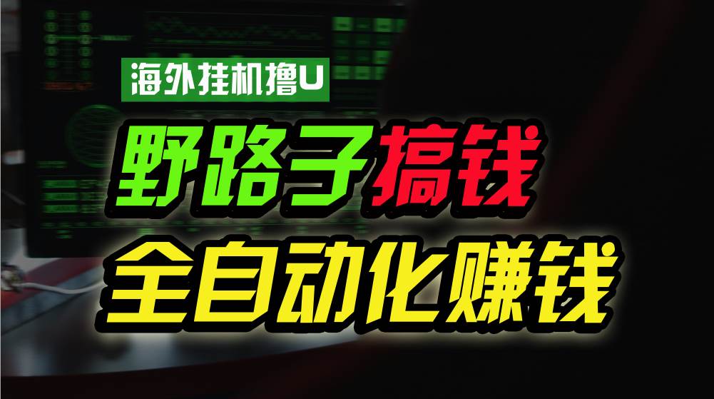 海外挂机撸U新平台，日赚8-15美元，全程无人值守，可批量放大，工作室内…-创想网