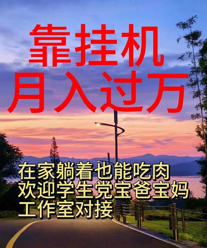 靠挂机，日入1000+，躺着也能吃肉，电脑手机都可挂-创想网