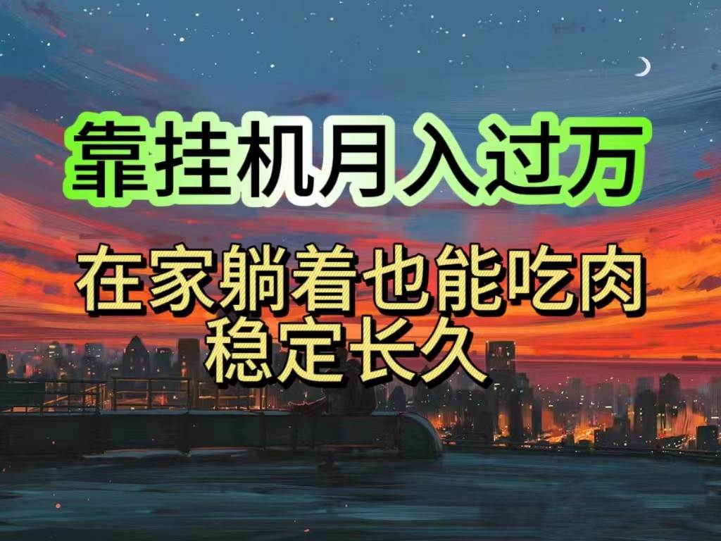 挂机项目日入1000+，躺着也能吃肉，适合宝爸宝妈学生党工作室，电脑手…-创想网