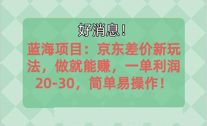 越早知道越能赚到钱的蓝海项目：京东大平台操作，一单利润20-30，简单…-创想网