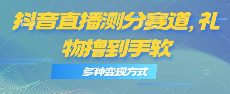 抖音直播测分赛道，多种变现方式，轻松日入1000+-创想网